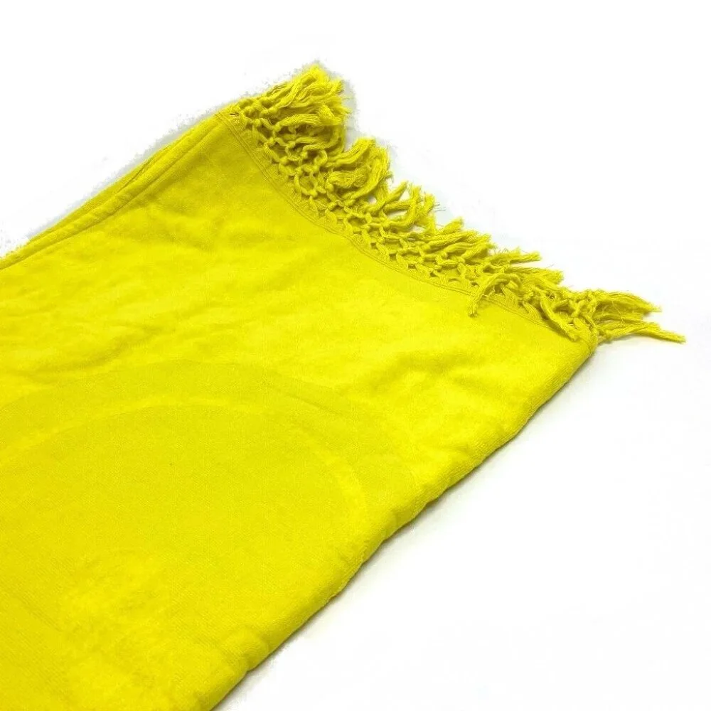 LOEWE fringe Paula's Ibiza Large towel towel cotton yellow